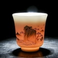 thumbnail image 6 of Chinese White Porcelain Full Set Kung Fu Ceramic Tea Set Home Set Gift Box Sheep Fat Jade Gift Box, 6 of 7