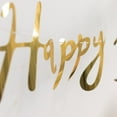 Efavormart 10ft Pre-Strung Metallic Gold Foil "Happy Birthday" Banner ...