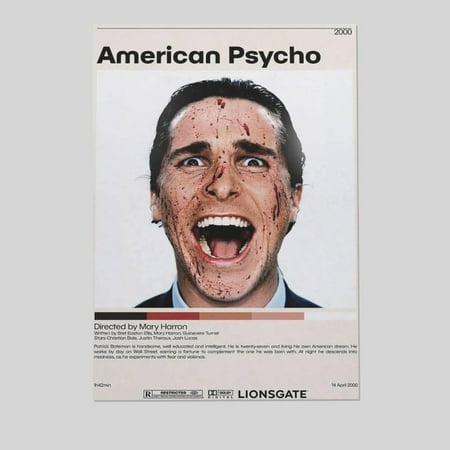 Posters American Psycho Vintage Poster Size 24''x36'' - Kiloa