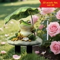 thumbnail image 6 of Meitianfacai 1PC Animal Series Acrylic Ground Plug, 2D Flat Frog Garden Stake for Outdoor Decor, Whimsical Yard Art Gift for Garden Enthusiasts（Multi-color）, 6 of 7