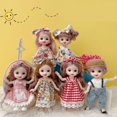 thumbnail image 4 of Juego de 6 piezas de lindas muñecas de vestir princesas para niñas y niños pequeños, 4 of 4