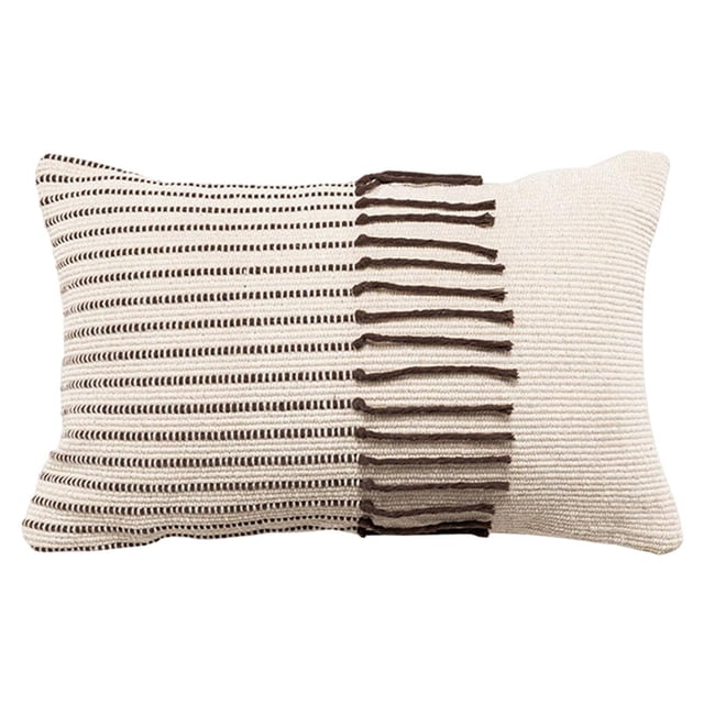 Funda de almohada de lino y algodón, cómoda funda de cojín, funda de almohada decorativa, juego de cama Blanco 30x50cm