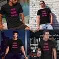 thumbnail image 3 of Greenyef Graphics I Paused My Game to Be Here Gamer Gift Funny Tee Men's T-Shirt Style-12 (Black & Pink, Large), 3 of 6