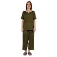 thumbnail image 1 of Inkmeso Ensemble de Pyjama à Manches Courtes pour Femmes T-Shirt Henley & Ensemble de Pyjama, 1 of 7