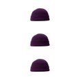 thumbnail image 1 of Qarigey Sombrero de hilo de punto de invierno Gorras de cabeza corta informales Hombres Mujeres Sombreros Púrpura Type1 NO1, 1 of 6