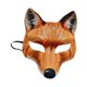 thumbnail image 2 of Máscara de zorro de Halloween para adultos, accesorio de disfraz novedoso para cosplay, máscara facial de animal para amarillo, 2 of 8