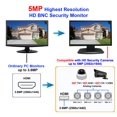 thumbnail image 4 of Monitor de seguridad 101AV Professional Super HD-TVI de 21,5 pulgadas y 5 MP, 4 of 7