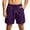 #0234-Purple, variant on Qiyinn Mens Cargo Shorts Elastic Waist Drawstring Lightweight Shorts Summer Hiking Casual Shorts with Pockets No Lining