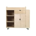 thumbnail image 6 of Guidecraft Guidecraft Art Activity Cart - Rolling Wooden Storage Cabinet and Shelves with Caster Wheels; Arts and Crafts Supply; Classroom Furniture, 6 of 6