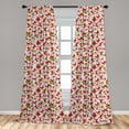 thumbnail image 5 of Ambesonne Christmas Curtains, Cartoon Santa Claus, Pair of 28"x95", Multicolor, 5 of 5