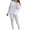 White 1, variant on hotojiny Women's Plus Size 2 Piece Knitted Outfits Casual Long Sleeve Crewneck Tops with Slim Pants Lounge Outfits