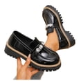 thumbnail image 5 of Miluxas Women's Casual Slip On Loafers Round Toe Low Heel Dress Shoes Comfortable Everyday Wear for Spring Summer Black 7.5(40), 5 of 9