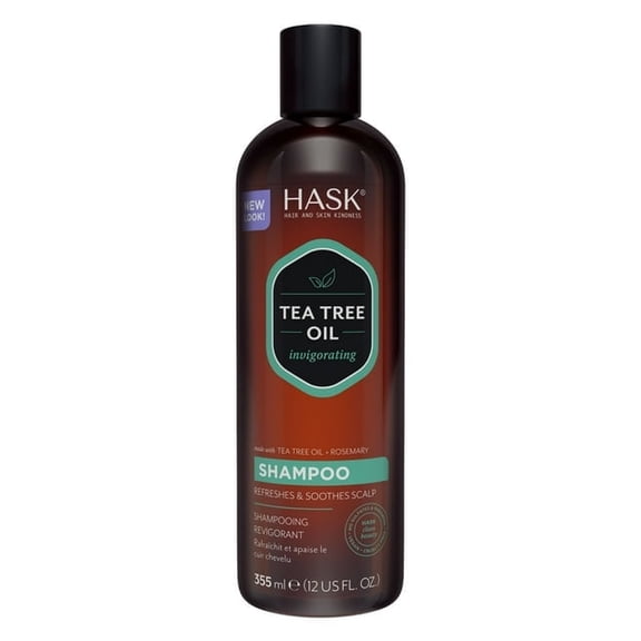 Hask Tea Tree Oil And Rosemary Scalp Care Shampoo, 12 oz