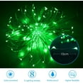 thumbnail image 4 of Morttic Solar String Lights Outdoor, 33Feet 100 LED Copper Wire Lights, Solar Powered Fairy Lights, Waterproof Solar Christmas Decoration Lights for Garden Yard Party Wedding (Green), 4 of 14