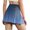 Blue, variant on Patlollav Womens Summer Pleated Tennis Skirts Athletic Stretchy Short Yoga Fake Two Piece Trouser Skirt Shorts