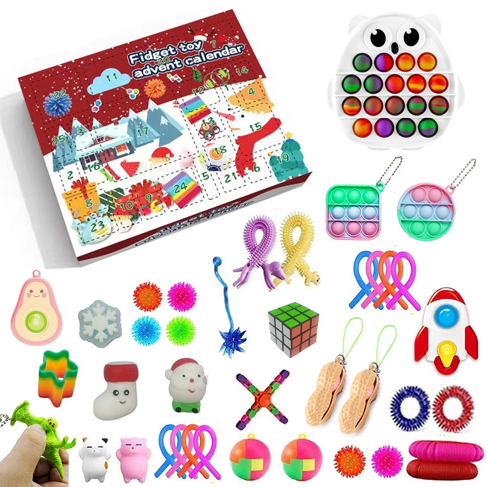 Advent Calendar 2021 Christmas Countdown Calendar 24 Days Figetsss Toys Sets Christmas Advent