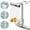 Silver, variant on GPED Kitchen Faucets with Pull Down Sprayer, Waterfall Kitchen Sink Faucet w/ 3-Modes Sprayer, SUS304 Stainless Steel, 360° Rotatable Single Handle Faucet w/ Deck Plate &Water pipes for Laundry,Rv