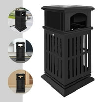 Outdoor Trash Can Commercial Garbage Bin Heavy Duty Yard Garage Waste Container for Patios, Courtyards