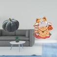 thumbnail image 2 of Almohadas de calabaza de Halloween,Almohadas de calabaza de Halloween Decoración del hogar Suave,Reloj de pared,Reloj de pared silencioso para amantes de los gatos,Bonito reloj de pared para, 2 of 8
