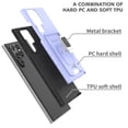 thumbnail image 6 of CoverON For Samsung Galaxy S22 Ultra Case, KickStand Ring Credit Card slot Rugged Phone Cover Magnetic holder, Lavender, 6 of 10