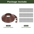 thumbnail image 3 of Uxcell Landscape Edging, 1Pcs 80FT x 2" Garden Edging Kit with 75 Stakes for Garden Lawn Flower Bed (Brown), 3 of 7