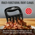 thumbnail image 6 of Kaluns Meat Claws Meat Shredder Tool – Chicken Shredder BBQ Accessories for Pulled Pork, Beef & Grilling – Durable, Heat Resistant, BPA-Free – Black, 6 of 7