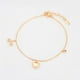 thumbnail image 3 of Pulsera Esclava Dama Dije Amor Corazon Swarovski Oro 18K Lam dorado Unitalla, 3 of 8