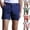 Dark Blue, variant on CHUMUD Mens Summer Cotton Shorts Striped Slim Fit Flat Front Walk Shorts Relaxed Casual with Pockets Outdoor