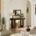 thumbnail image 5 of Aheaplus Farmhouse 47" Console Table with Power Outlets & Motion Sensor Light - Narrow Storage Entryway Table for Hallway/Living Room,Rustic Oak, 5 of 7