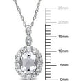 thumbnail image 6 of Everly Women's Topaz 14k White Gold Necklace, 6 of 7
