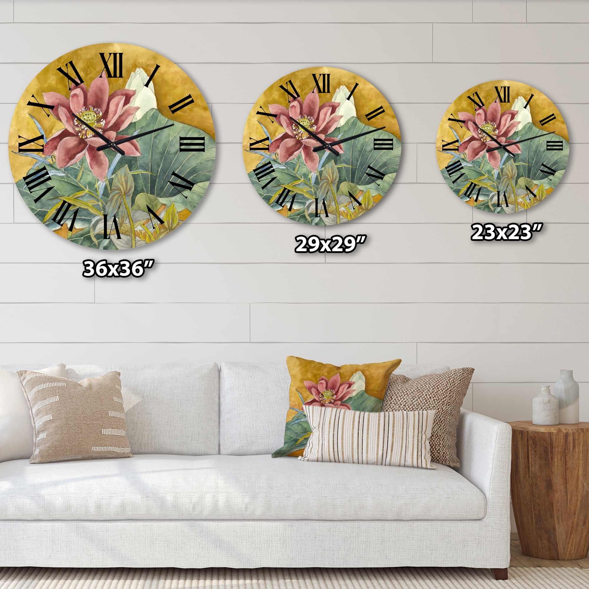 Designart 1 in Quartz Traditional Wall Clock