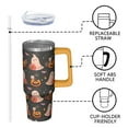 thumbnail image 3 of Halloween Tumbler 30 oz with Handle and Straw Pumpkin Ghost Travel Cup Halloween Holiday Gifts Insulated Bottle, 3 of 5