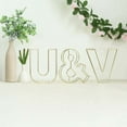 thumbnail image 2 of Efavormart 8" Tall Gold Wedding Centerpiece 3D Wire Letter Decoration For Wedding Party Decoration DIY Decoration Supplies - U, 2 of 10