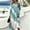10-Turquoise, variant on Women's Floral V‑Neck Long Sleeve Midi Dress, Casual Wrap‑Front A‑Line Dress With Side Pockets 01-Beige L