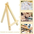 thumbnail image 3 of 20 piezas Mini caballete de madera Mini soporte de mesa triangular caballete triangular marco de fotos pantalla para póster foto Memo Adepaton LKX-1294, 3 of 9