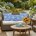 thumbnail image 6 of Outdoor Pillow Cover White Starfish Set of 2 Waterproof Throw Pillowcases Blue Background Decorative Patio Furniture Pillows for Couch Garden Indoor & Outdoor Use, 6 of 9