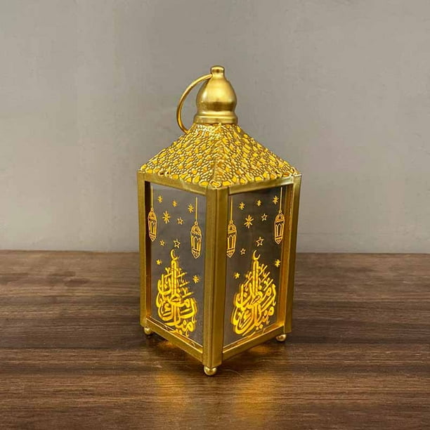 LED Ramadan Lanterne Chaud Blanc Étoile Holographique 3D Lumière Petite  Décoration de Table Intérieure pour Pièce Maîtresse de Mariage Ou  Décorations Ramadan 