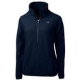thumbnail image 2 of Women's Cutter & Buck Navy Washington Commanders Americana Cascade Eco Sherpa Fleece Half-Zip Jacket, 2 of 3