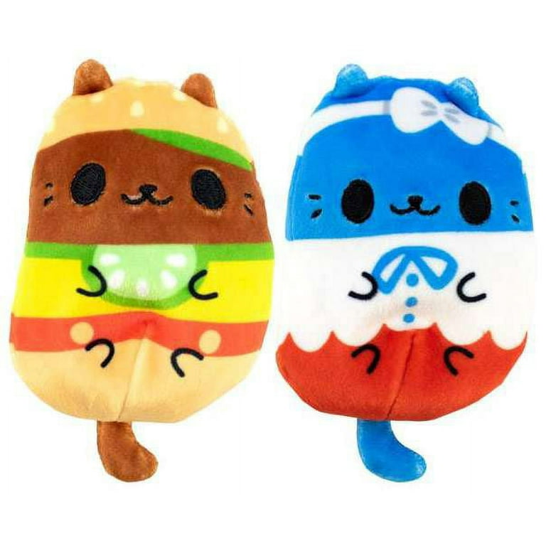 Peluche Cats Vs Pickles - 16,5x13x22 Cm, Supersuave, Relleno De Granos, Colección De 6 Personajes