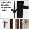 thumbnail image 3 of 4 Pcs Portable Adjustable Door Lock Hotel Door Locks, Door Security Devices, Door Lock Additional Safety Black, 3 of 5
