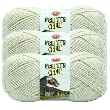 UPC: 0842093133667 | Lion Brand Yarn Schitt s Creek Yarn Rose Apothecary Medium Acrylic Beige Yarn 3-Pack