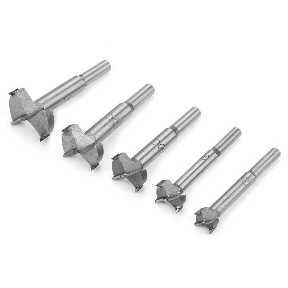 Tebru 5pcs 1535mm High Strength Steel Flat Bit Drill Tip Set