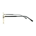 thumbnail image 4 of Retro Pop Color Indi Dapper Metal Rim Round Sunglasses Gold Blue Pink, 4 of 4