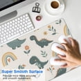 thumbnail image 4 of Long Mouse Pads for Desk,Beige Dinosaurs Rainbows Flowers Pattern Desk Mats on Top Of Desks, Desk Mouse Pad Extra Large with 3mm Non-Slip Base and Stitched Edge for Gaming,Office,Work,Home 31.5"x11.8", 4 of 6