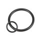 thumbnail image 4 of Anillo de cortina Uxcell de metal de 1.26 pulgadas de diámetro interior para varillas de cortina negro 14 Pcs, 4 of 5
