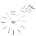 thumbnail image 4 of 1、El tamaño grande y la superficie del espejo acrílico permiten que su habitación tenga una decoración de pared elegante y moderna 2、Diseña la posición y el tamaño del reloj de pared como desees, 4 of 10