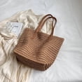 thumbnail image 4 of Large Casual Rope-woven Tote Bag for Women, Spacious Beach and Travel Carryall with Adjustable Shoulder Strap, Ideal for Daily Commute and Weekend Getaways, 4 of 5