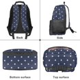 thumbnail image 5 of Yspwyqan Girls Backpack Ages 8-10, USA Flag Star Bow School Backpack 17 Inch with Side Pockets, Double Zipper Large Capacity Bookbag, Fits 15.6 Laptop for Elementary Middle School, 5 of 7