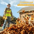 thumbnail image 5 of 540 CFM 150 MPH Cordless Leaf Blower, Super Power, Equipped with 4.0Ah Battery for Extra Long Life, 6-Speed ​​Dial, 2-Stage Hose, Battery Powered Leaf Blower for Yard Work,Dust Removal,Snow Removal, 5 of 9
