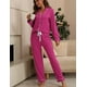 thumbnail image 4 of Conjunto de pijama de maternidad ZMJ, camisa de manga larga y pantalones, talla S, 4 of 7